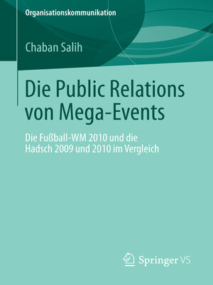 cover image of Die Public Relations von Mega-Events